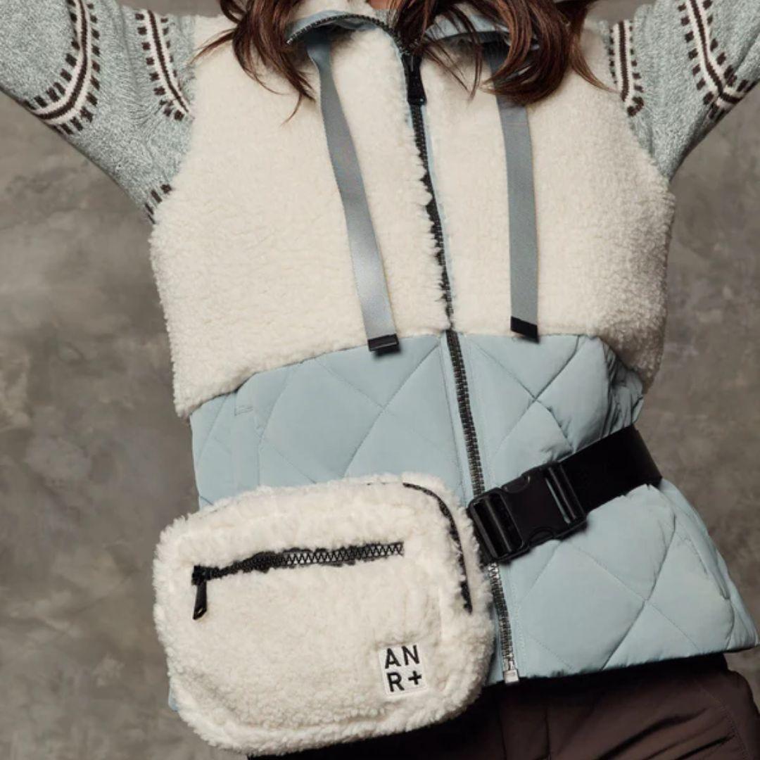 Alp N Rock City Shearling Belt Bag - Ivory